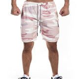 2019 Running Shorts Men Sport Shorts Double-Deck Gym Finess Shorts Quick Dry Training Exercise Jogging Short Pants Sportswear